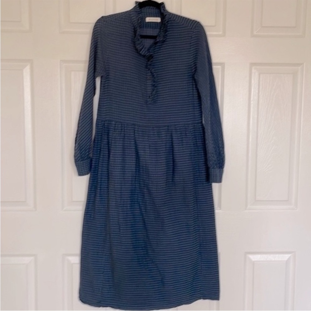 MASSCOB Betty blue plaid dress, size EU XS/ US 4 - Picture 9 of 16